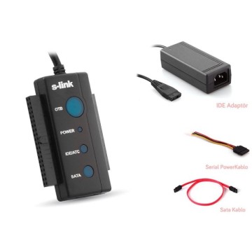 S-Link SL-SATA35 Usb To Sata+Ide 2.0 Backup Kablo