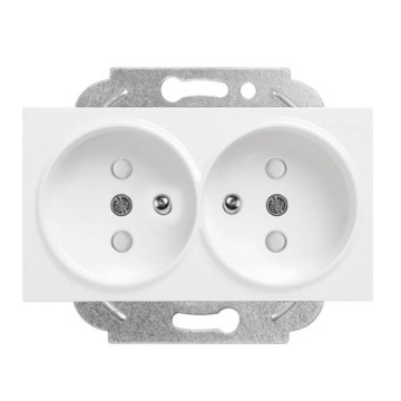 Viko Karre Meridian Beyaz İkili UPS Priz Mek