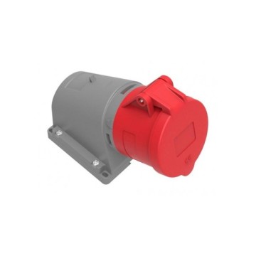 Tem 5x32A 380V IP44 Trifaze Eğik Duvar Prizi