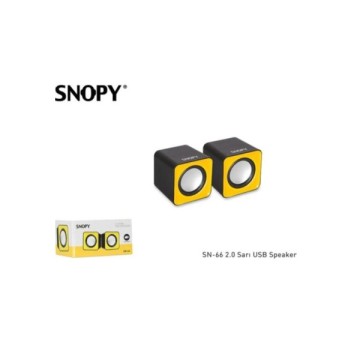 Snopy SN-66 2.0 Sarı Mini Usb Speaker