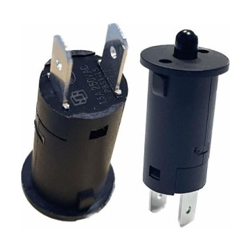 IC187A Ters Kapak Switch Siyah 12mm