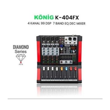 König K-404 FX Ultra Slim 4 Kanal Mikser