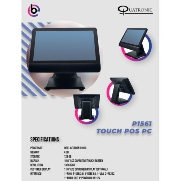 Quatronic P1561E-D 8GB 128GB 15.6