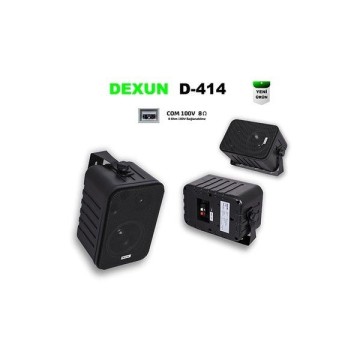 Dexun D-414 Trafolu Siyah Duvar Hoparlörü