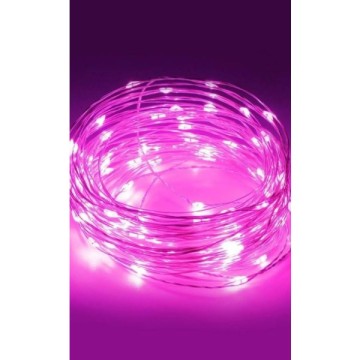 Dekoratif Perili Led Işık 2x1.5V Pembe