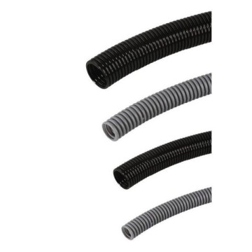 Q12 Polyamid Alev Yaymayan Spiral Boru Siyah (m50)