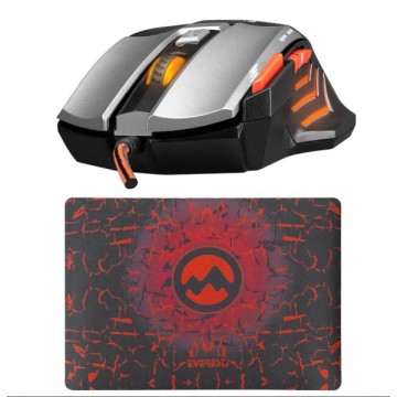 Everest SGM-X7 Pro Siyah 7200 Dpi Oyuncu Mouse+Pad