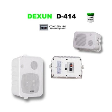 Dexun D-414 Trafolu Beyaz Duvar Hoparlörü