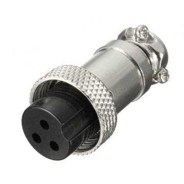 3 Pin Mayk Fiş Şase Monte Dişi