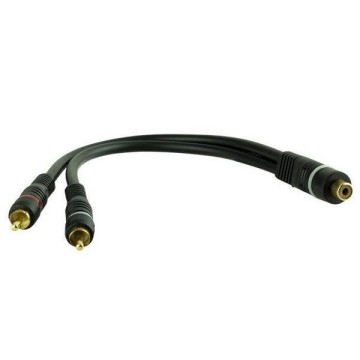 1 x Rca Dişi / 2 x Rca Erkek Y Kablo