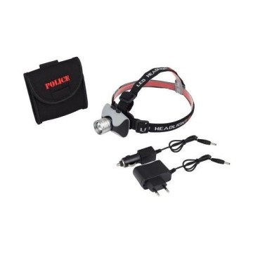 Police PS-1813 Zoomlu 12-220V Şarjlı Kafa Feneri