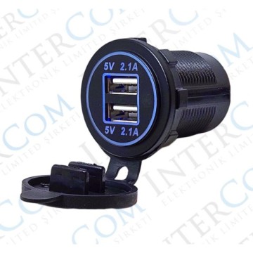 IC266C-4 Marin Tip 2 li Usb 3.0 + TypeC Mavi Ledli