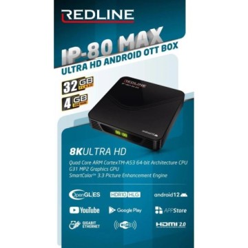 Redline IP-80 MAX 4Gb 32Gb Android Tv Box
