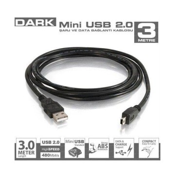 Dark 3m. Usb 2.0 Micro Usb Kablo