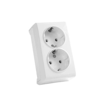 Viko Vera Beyaz Sıvaüstü İkili Topraklı Priz