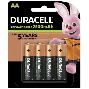 Duracell 2500 mAh AA Şarjlı Pil (4 lü Blister)