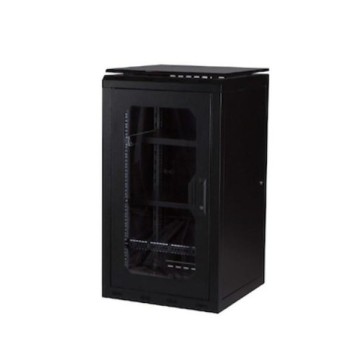 Lande 26U 600x600 Tekerlekli Rack Kabin Siyah