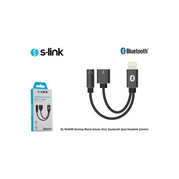 S-Link SL-TA40M Lightning to Şarj+Kulaklık Çeviric