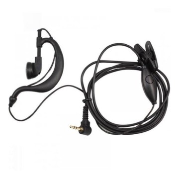 Aselsan PM865 Uyumlu Kancalı Kulaklık Siyah