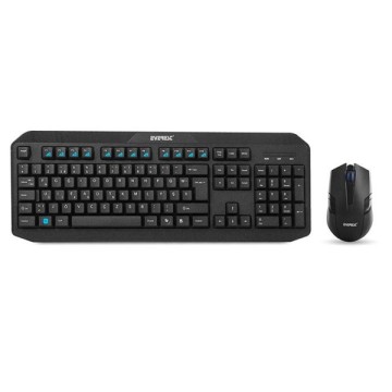 Everest KM-8000 Siyah Kablosuz F Klavye Mouse Set