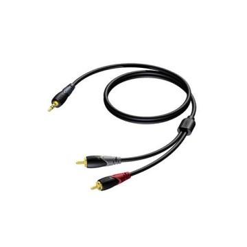 Procab CLA711/3 2xRCA 3.5mm Stereo E-E Kablo 3m.