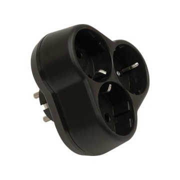 Viko Yonca Plus Üçlü Topraklı Fiş-Priz Siyah