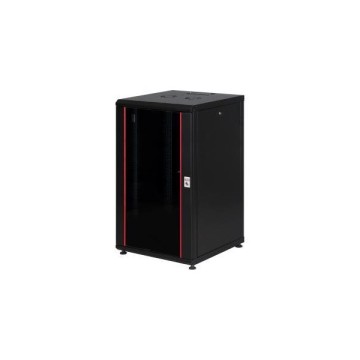 Lande 22U 600x600 Tekerlekli Rack Kabin Siyah