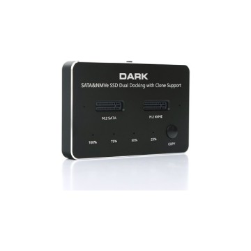 Dark Dual M.2 SSD Docking Station