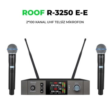 Roof R-3250 2 El UHF Telsiz Mikrofon Seti