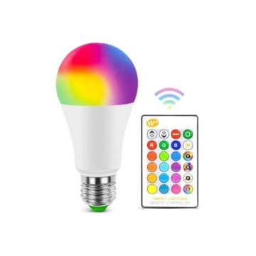 Uzlight 10W E27 Kumandalı RGB Led Ampul