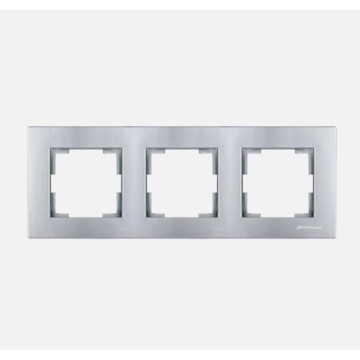 Mutlusan Rita Üçlü Çerçeve İnox