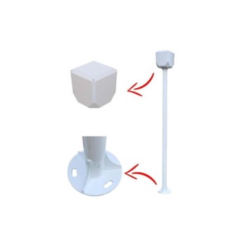 TRK-200 2m Metal Direk Antrasit+Küp Kamera Kutusu