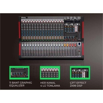 König KZ-1600 2x1600W 10 Kanal Power Mikser
