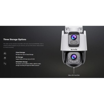 Tenda CH9-WCA 3+3Mp Dış Mekan Wifi Pan/Tilt Kamera