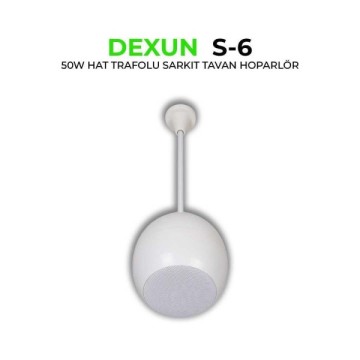 Dexun S-6T Hat Trafolu 50W Sarkıt Tavan Hoparlörü