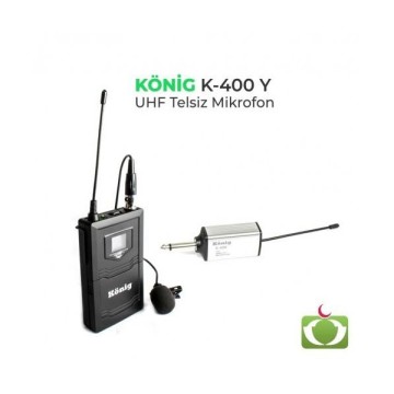 König K-700 1 El 1 Yaka UHF Telsiz Mikrofon Seti