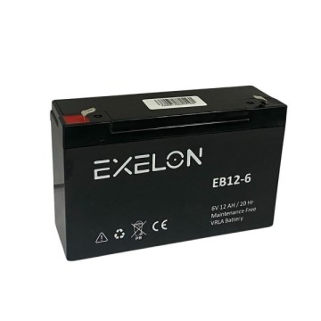 Exelon EB12-6 6V 12A Bakımsız Kuru Akü