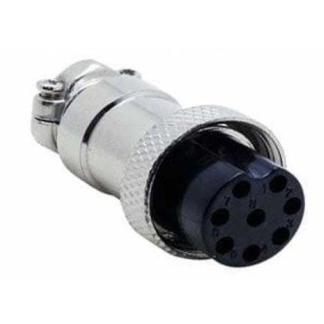 IC261M 12mm 5 Pin Mini Mayk Fiş Kablo Monte Dişi