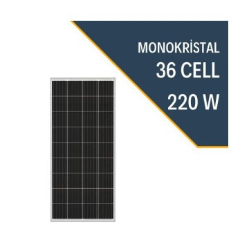 Lexron 220W Monokristal Güneş Paneli