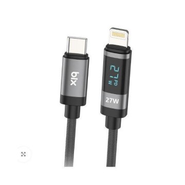 Bix BX06CL Type-C to Lightning Şarj Kablosu 1m Gri