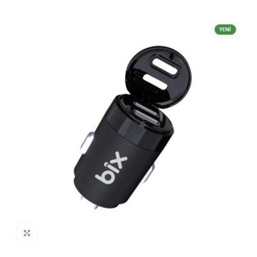 Bix BXAC65C 65W Type-C/Usb Araç Şarj Cihazı Siyah