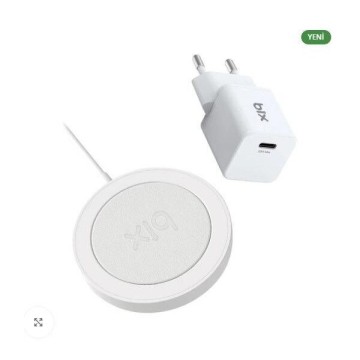 Bix BXMG20 20W Şarj Adaptörü + 15W Kablosuz Şarj