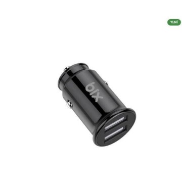 Bix BXAA12W 12W Çift Usb Araç Şarj Cihazı Siyah