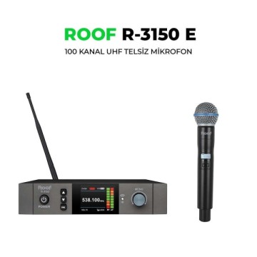 Roof R-3150 UHF Telsiz Tek El Mikrofonu