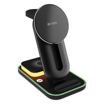 S-Link SW-CWF117 15W Kablosuz Şarj Cihazı Siyah