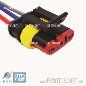 EKS 3C001 Süper Seal 3 Pin Dişi-Erkek