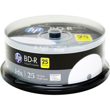 HP BD-R 1-6x 25Gb Cake Box Printable (25 li)