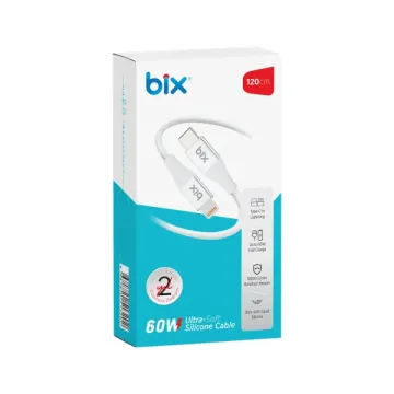Bix BXSC1CL Type-C to Lightning Şarj Kablosu Beyaz