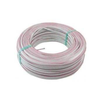 Ülkü ÜK-2102 2x0.75mm Yassı Kord. Beyaz/Kırm 500m