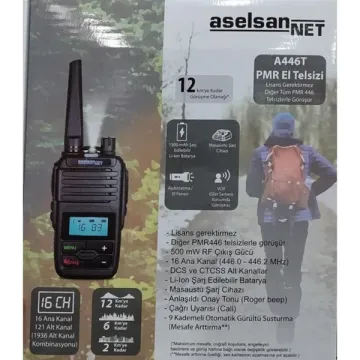 Aselsan A446T Pmr El Telsizi Tekli Set